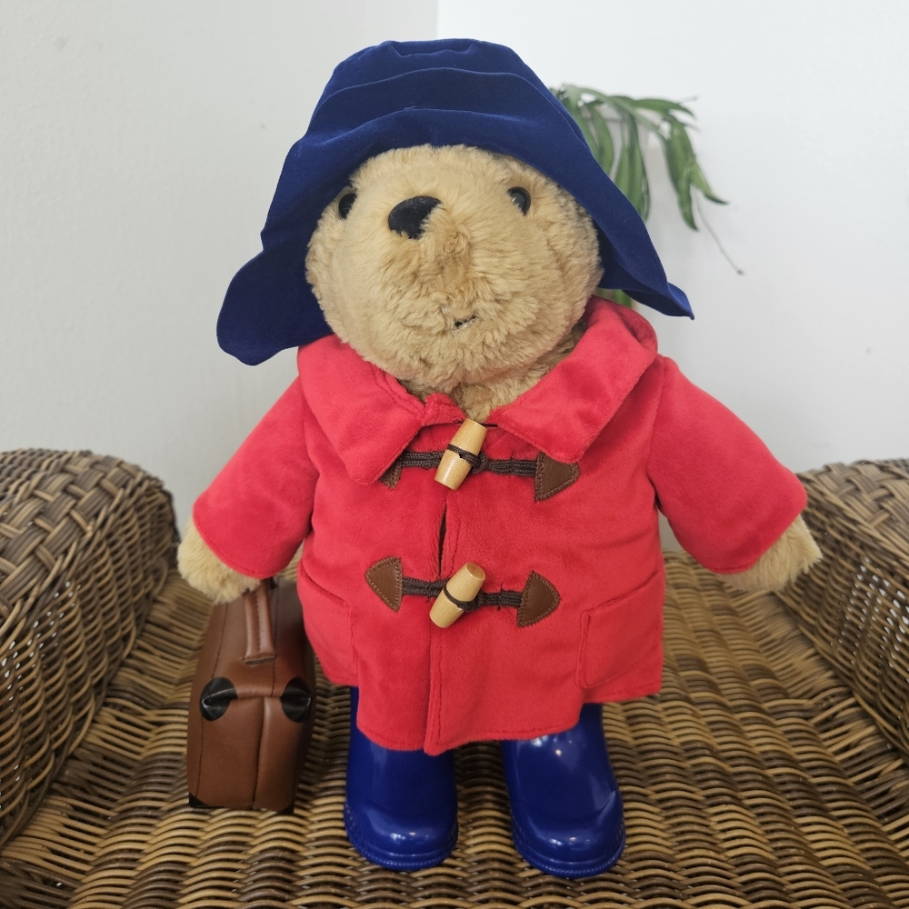 Paddington Bear Plush Blue Boots Suitcase